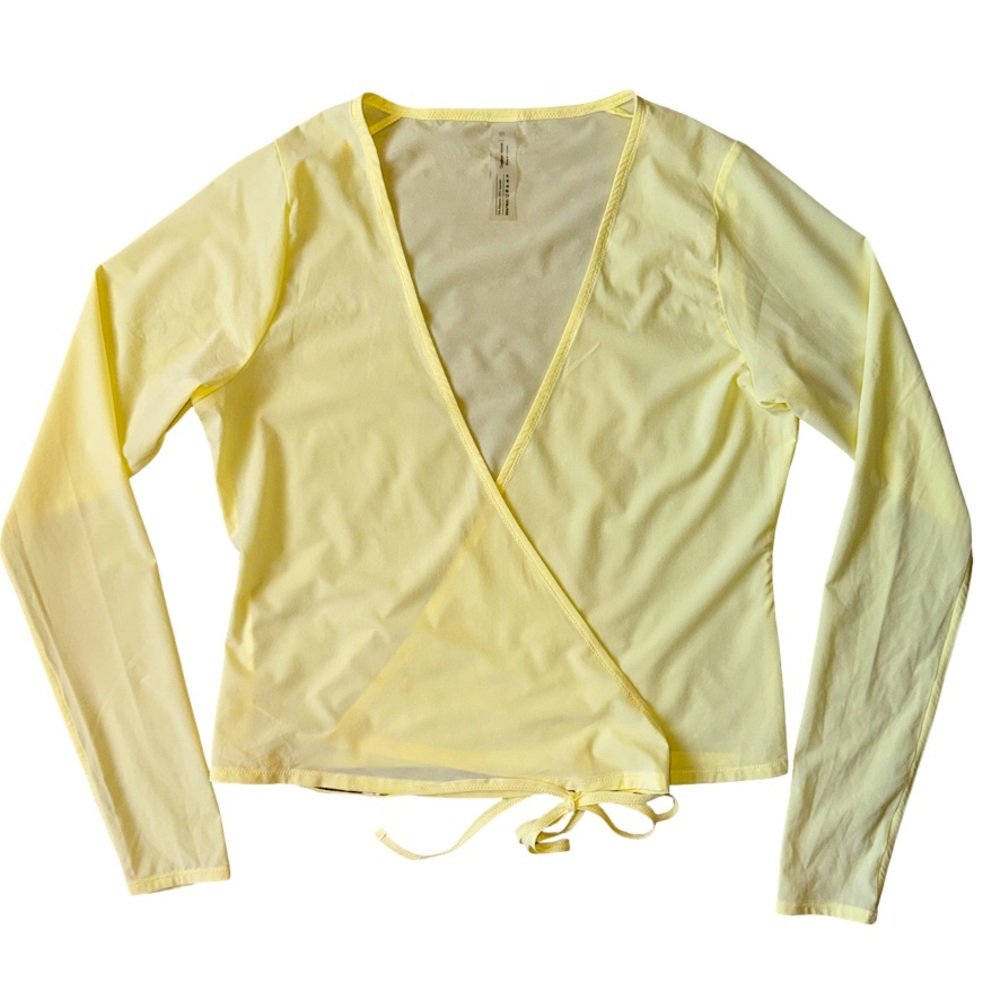 Outdoor Voices Wrap Top - yellow - Small